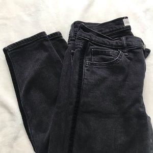 Gap true skinny ankle jeans with velvet stripe 27